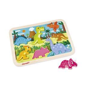 PUZZLE ENCAJABLE DINOSAURIOS JANOD