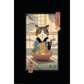 POSTER 53 VINCENT TRINIDAD NEKO RAMEN UKIYOE