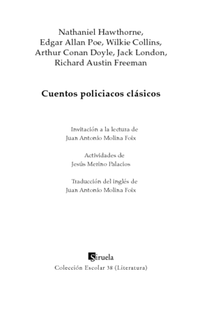 CUENTOS POLICIACOS CLÁSICOS. HAWTHORNE, NATHANIEL. Libro en papel.  9788416749881 Llibreria Gallissà